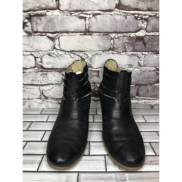 Josef Seibel Black Leather Zip High Heel Ankle Boots Women’s Sz 41EU/10.5M 87901 - Picture 5 of 16